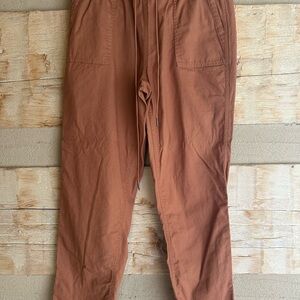 Cropped Ankle Pants in Rust Brown